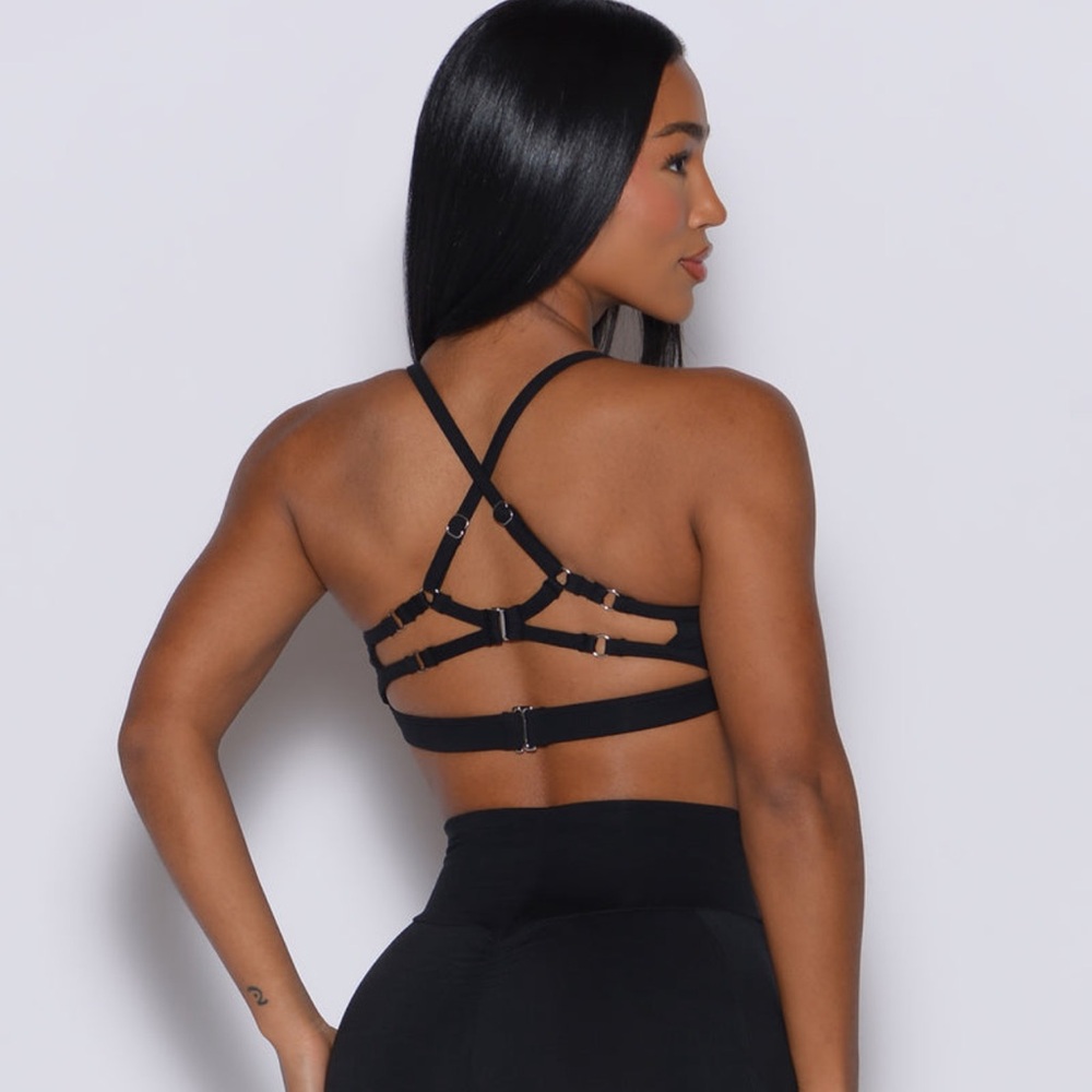 Bombshell Sportswear diamond sports bra in black size XL